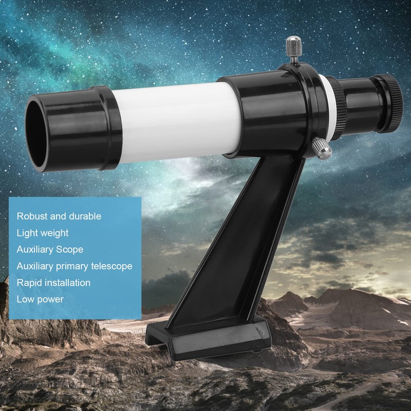 5X24 Astronomical Telescope Finder Scope with Inline Base Stand, Initial