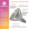 WinWatt LED Light Bulbs PAR38 Full Glass, 27W=300W Equivalent 4000