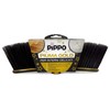 Pippo Federbesen Gold ohne Stiel, Gummi, schwarz/goldfarben, dimensione 31 x
