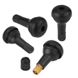 TR415 Car Tire Valve Stem, Tire Rubber Valve, Short Rubber Valve, Tubeless, Set of 10, Anti-Degradation, Ozone Resistant, Automotive