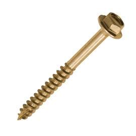 TIMCO Advanced Coach Screw | Hex Flange Head | Slash Point | Yellow | 8.0 x 60 | Box of 50 (860SCSY)