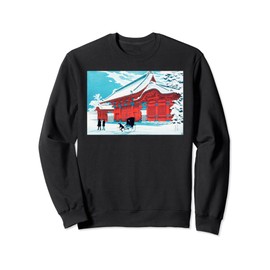 Vintage Japanese Art The Gate of Hongo Hiroaki Takahashi Sweatshirt