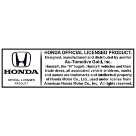 Au-TOMOTIVE GOLD Rectangular Leather Key chain for Honda Odyssey (Brown)