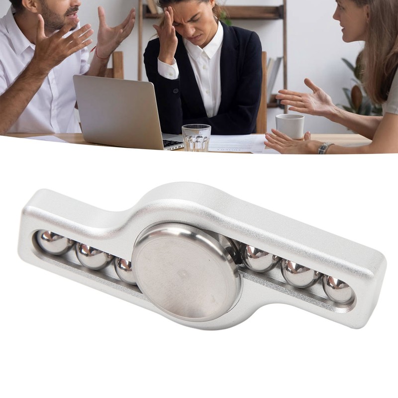 Fingertip Rotation Toy Adult Office ADHD Anxiety Stress Relief Steel