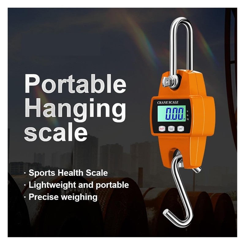 Digital Hanging Scale - Electronic Crane with LCD Display Industrial