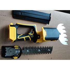 ZYAOSTON Cordless 2-in-1 Grass Shear & Hedge Trimmer - Electric Shrub Trimmer with Battery and Charger for Garden & Lawn