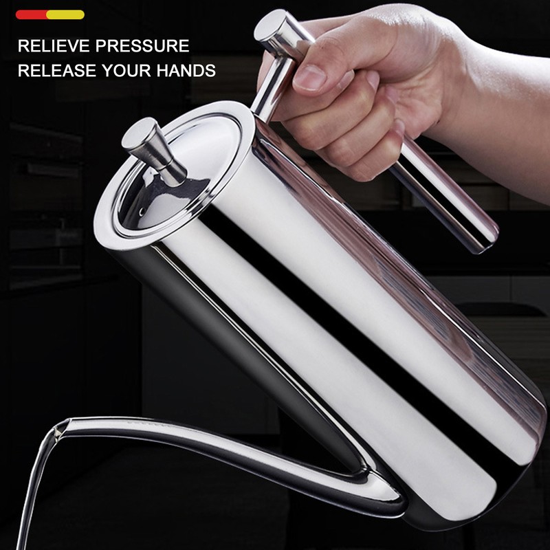 304 Stainless Steel Oil Container Oil Dispenser Bottle Leakproof Vinegar