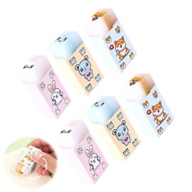 FsGrg Eraser Cute Stationery [Set of 6] Pencil Eraser for Kids, Stationery Set for Gift, DIY Drawing, Funny Stationery, Elementary School, Middle School, High School Student, College Student, Cute
