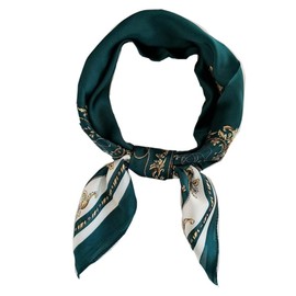 FONYVE Silk Feeling Scarf Medium Square Satin Head Wrap for Women 27.5 inches