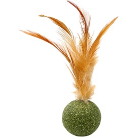 WLngtv 1Pc Magic Cat Play Balls - Catnip Ball Toy | Cat Toys for Cats Lick, Edible Kitten Catnip Feather Ball, Interactive Toys Lick Chew Toy for Indoor Teeth Cleaning Relieve and Bad Mood