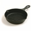 Norpro Pre-Seasoned Cast Iron 6.75 Inch Round Grill Pan