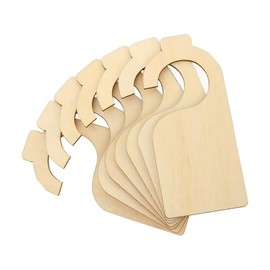 Perfeclan Pack of 7 Baby Wardrobe Dividers Blank Clothes Rack Divider Practical Clothes Size Divider Lightweight Wood for Wardrobe