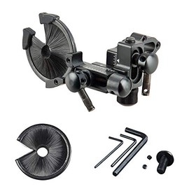 TOPOINT ARCHERY Compound Bow Full Containment Micro Adjust Brush Arrow Rest Archery Rest Round Replacement Brush Bow and Arrow Shooting Target Parts Tool Hunting Accessories Arrow Stand (Black)