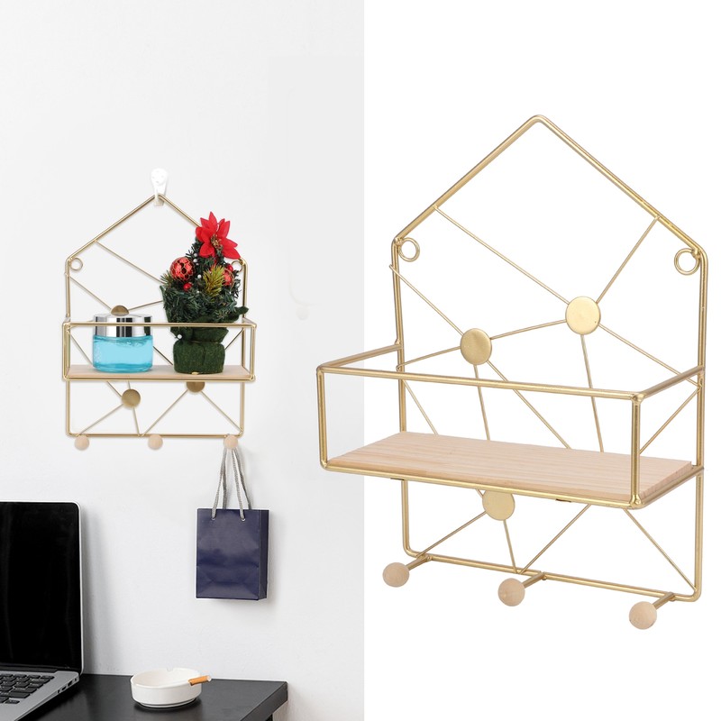 PunchFree Wall Storage Rack Wall Hanging Floating Shelf Bedroom Living