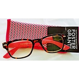 Foster Grant Women's Keena Rectangular Reading Glasses +1.50