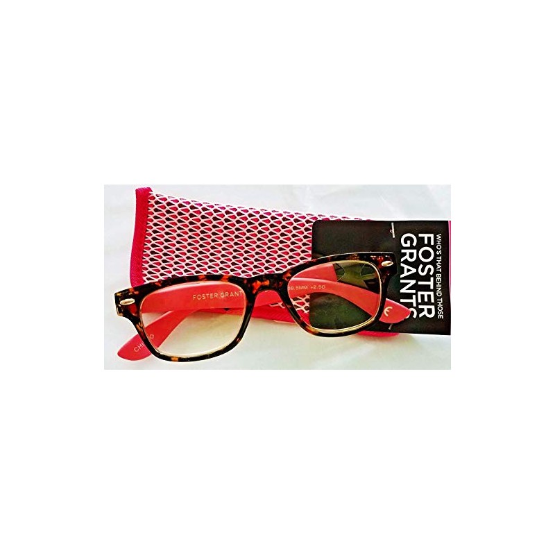 Foster Grant Women's Keena Rectangular Reading Glasses +1.50