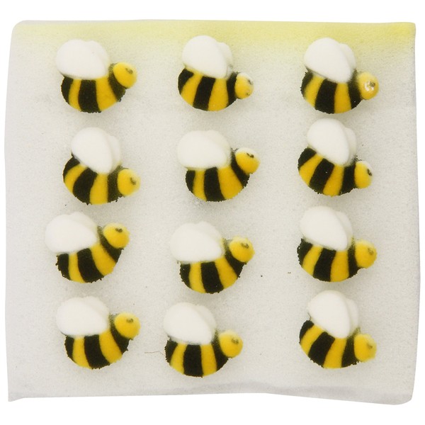 Oasis Supply Sugar Decorations, Bumble Bee, 24 Count