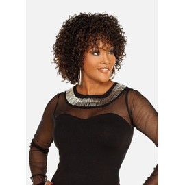 Vivica A. Fox 11 inch Full Wig with Layered Water Wave Pure Stretch Cap Synthetic Hair - BOHEMIAN-V (P2216)