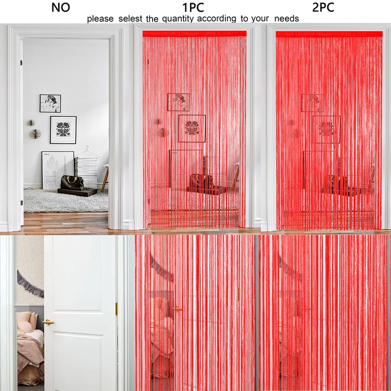 HSYLYM String Door Curtain Window Decoration Room Divider Decoration Single