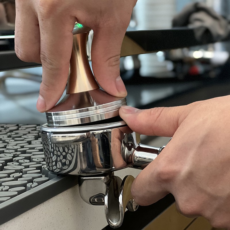 Crystal Ball Coffee Flat Tamper Stainless Steel Base Powder Hammer
