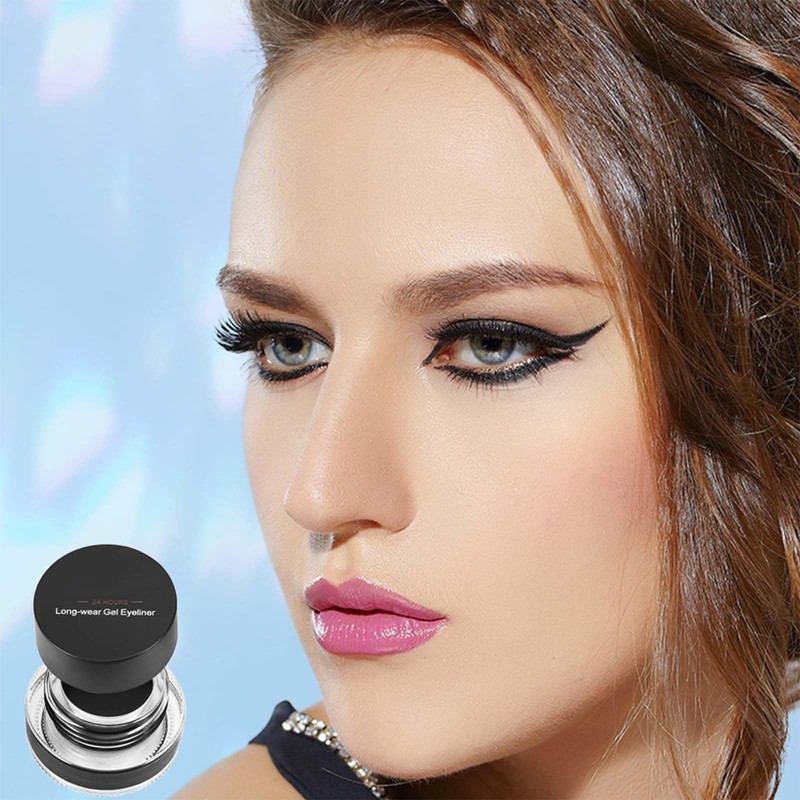 2Pcs Waterproof Eyebrow & Eyeliner Gel - 2 Colors, Long-Lasting