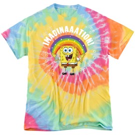 Popfunk Spongebob Imagination Unisex Adult Tie Dye T Shirt (2X-Large) Eternity