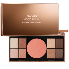 M. Asam Magic Finish Elegant Vibes Palette (8 x 0.75 g / 3 g) - Eyeshadow Palette & Blush with Integrated Mirror, Make Up with Vitamin E, Intense Colour Release & Velvety Texture for Versatile Looks
