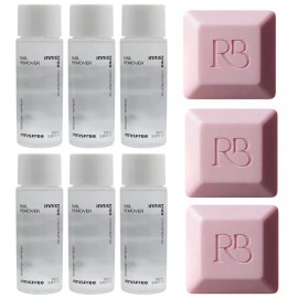 Innisfree 이니스프리 네일 리무버 6개+향기비누 3개 Innisfree Nail Remover 6PCS + Fragrant Soap 3PCS