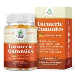 Natures Craft Gomitas Cúrcuma Curcumina 60 Unidades