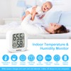 Vaikby Indoor Thermometer 4Pack, Humidity Gauge Meter Digital Hygrometer Room