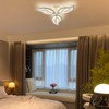 STARRYOL 24 W Modern Leaf-shaped LED Ceiling Light, 45 cm