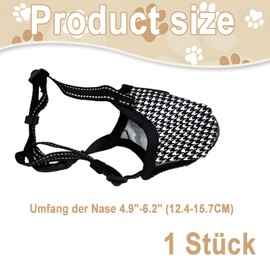 1 Pcs Dog Muzzle, Muzzle for Medium Dogs, Soft Air Mesh Anti-Biting Licking Chewing Breathable Adjustable Mouth with Adjustable Loop Training Prevent Easy to Clean and Portable