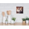 Wall Clock Glass 20 x 20 cm Coffee Clock Glass
