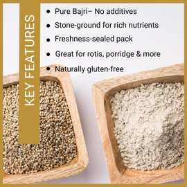 Jalpur Stone Ground Millet Flour (Bajri) 1kg