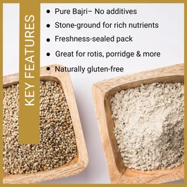 Jalpur Stone Ground Millet Flour (Bajri) 1kg