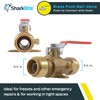 SharkBite 3/4 Inch Ball Valve with Drain Vent and Mounting
