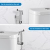 Mogokoyo Bidet Handbrause Set Silber Bad Bidet Aufsatz mit Waschen