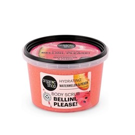 ORGANIC SHOP BELLINI, POR FAVOR EXFOLIANTE CORPORAL HIDRATANTE DE SANDIA Y DURAZNO 250ML                                                              