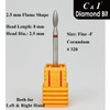 C & I Diamond Nail Drill Flame Shape E-File Professional