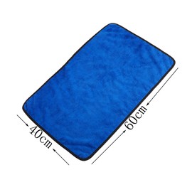 LF line Microfiber Car Towels,Super Absorbent and Quick Drying,Professional Premium Towel for Auto Cleaning and Household 40cm x 60cm 3 Pack Blue