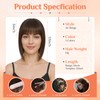 Benehair Clip-In Real Hair Fringe, French Air Fringe, Real Hair