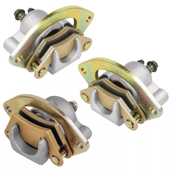 Caltric Front Rear Brake Caliper w/ Pads for Polaris Sportsman