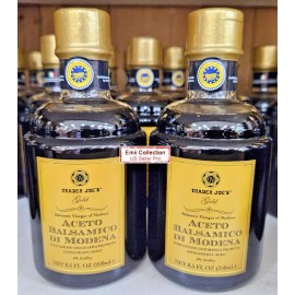 Trader Joe’s Gold Balsamic Vinegar Modena 6% Acidity 8.5fl oz 250ml (2 Bottles)