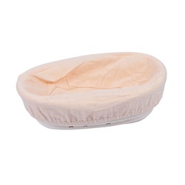 Ciieeo 1 PC Oval Rattan Bread Proofing Basket with Lining Baking Basket for Home and Professional Use for Sourdough and Artisan Bread