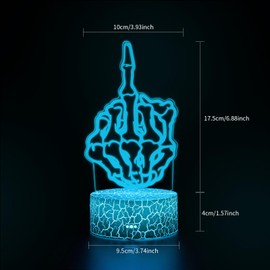 erduoduo Night Light,3D LED Lamp,7 Color Light for Christmas Gifts,Gradual Changing Touch Switch USB Table Lamp for Holiday Gifts or Home Decorations (06)