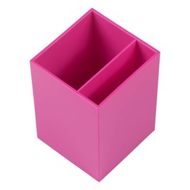 JAM Paper Plastic Pen Holder - Fuchsia Pink - Desktop Pencil Cup Sold Individually