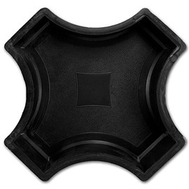 @ tec Concrete Form Mould Mold Plastic for Concrete Set of this/Stepping Stone Anniversary Cross Circle Shapes with Star Shape Approx. 25 cm – Stepping Stone Panel – Flagstone – Kick Plate