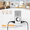 TESSAN Outlet Timer, Mechanical 24-Hour Light Timer Dual 3-Prong Sockets
