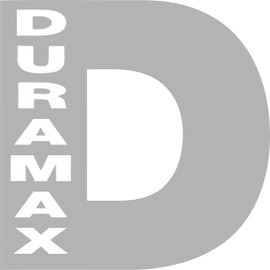 Duramax D Logo (12", Silver)