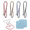 Pack of 4 Glasses Hanging Rope, with 2 Glasses Cleaning